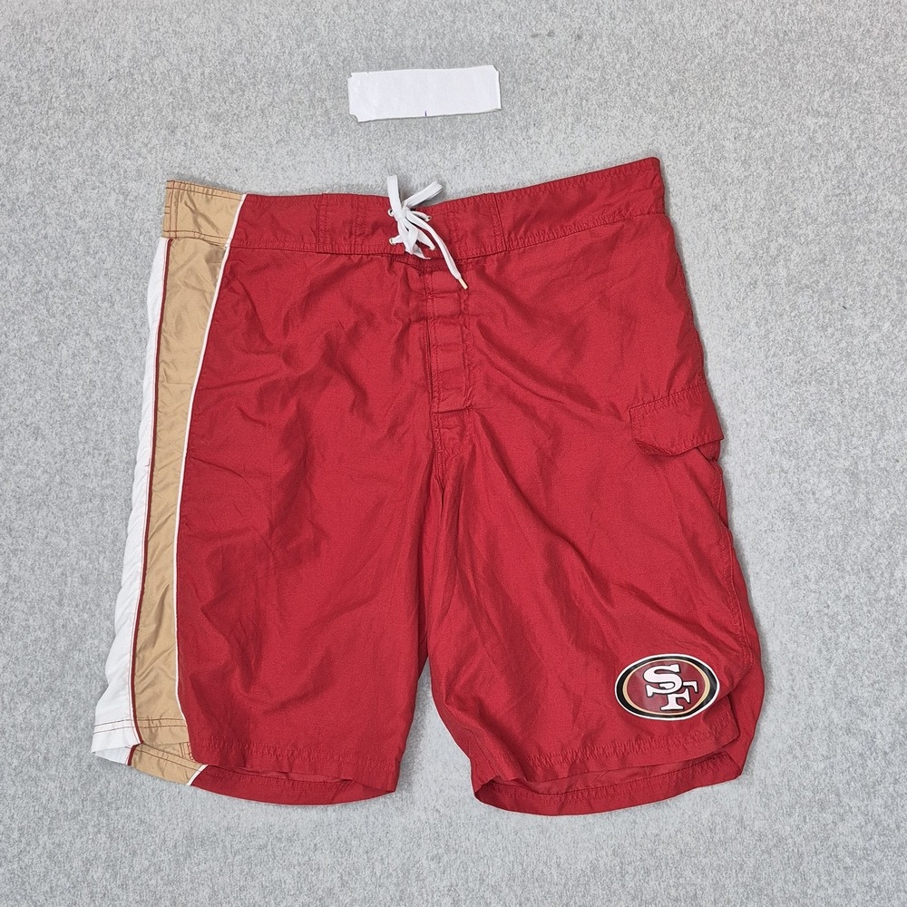 San Francisco 49ers Men Activewear Shorts XL Red Cargo G-III Apparel Swimwear